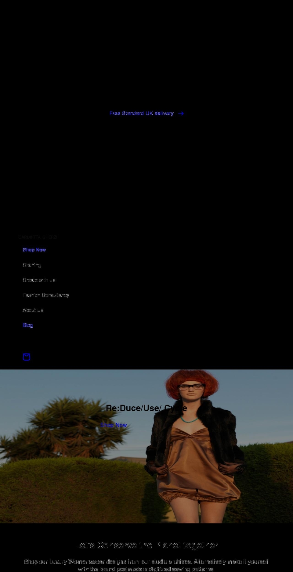 carlottagherzi.com shopify website screenshot