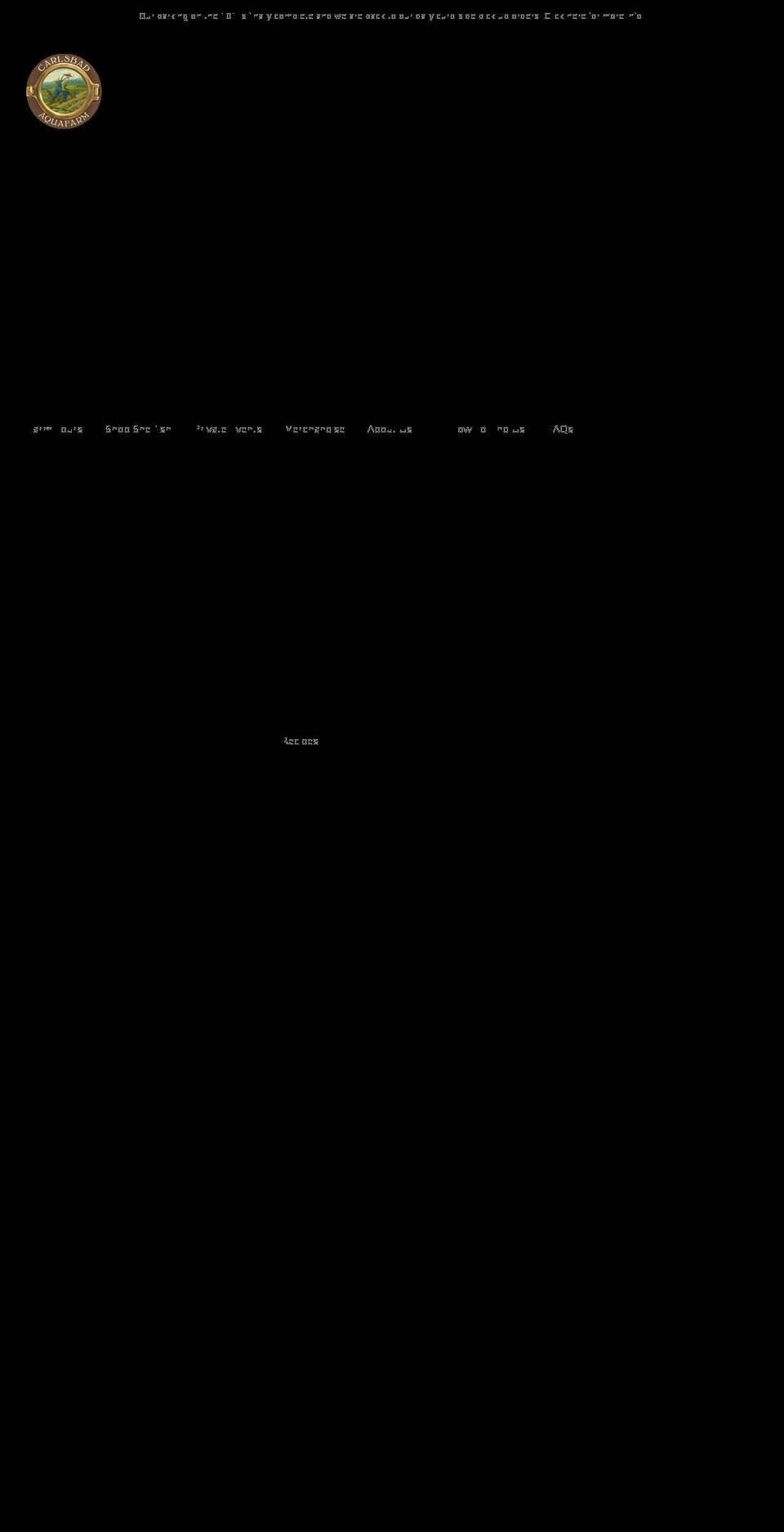 carlsbadaquafarm.com shopify website screenshot