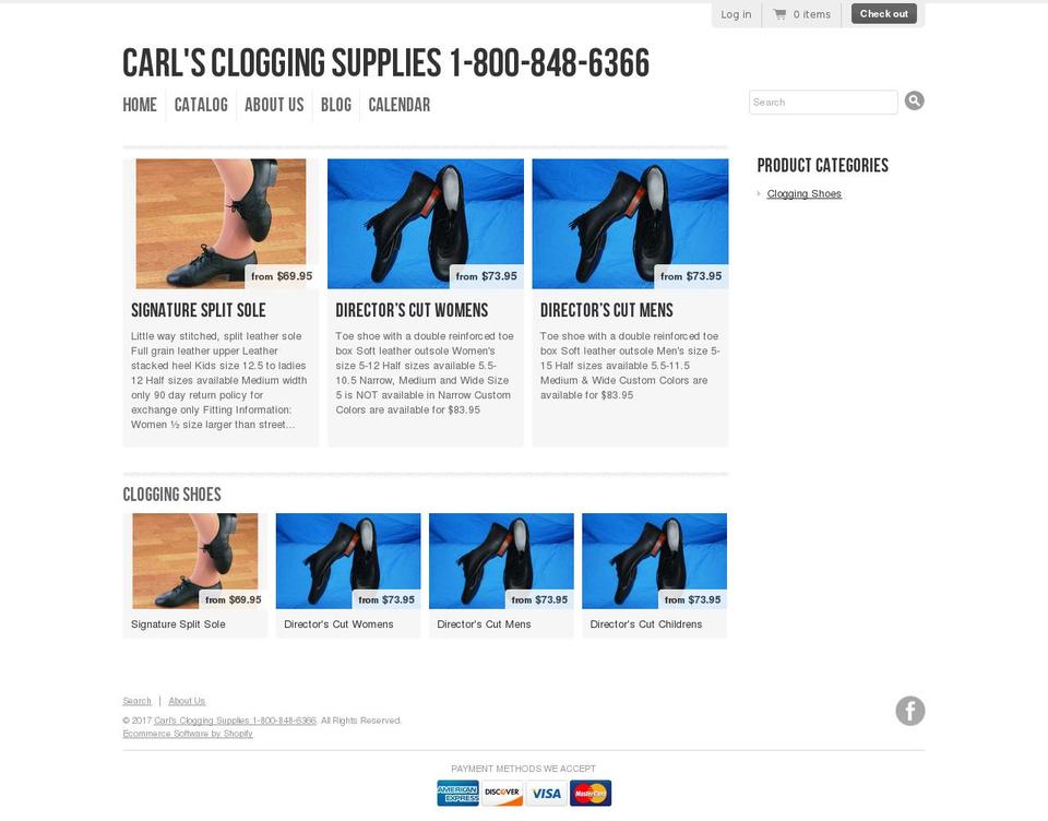 carlsclogging.com shopify website screenshot