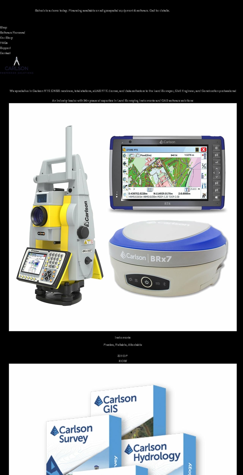 carlsonps.com shopify website screenshot
