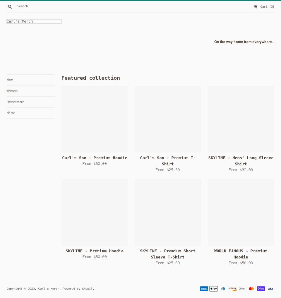 carlsplacedsm.com shopify website screenshot