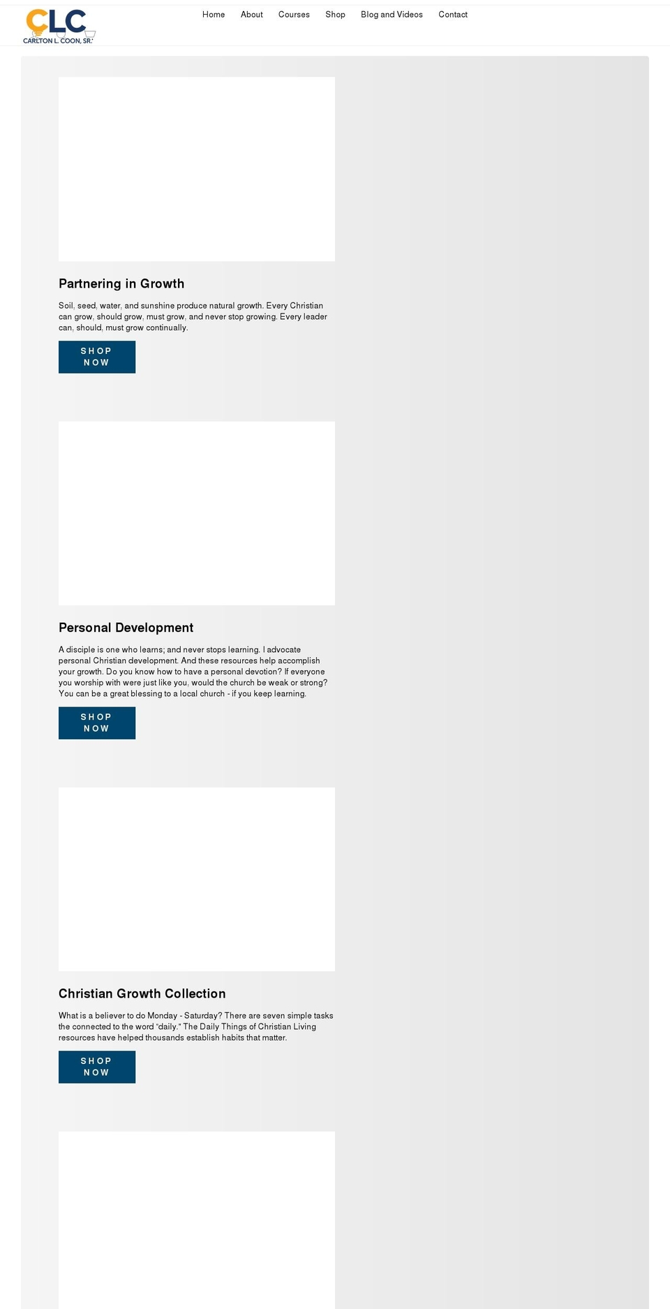carltoncoon.com shopify website screenshot