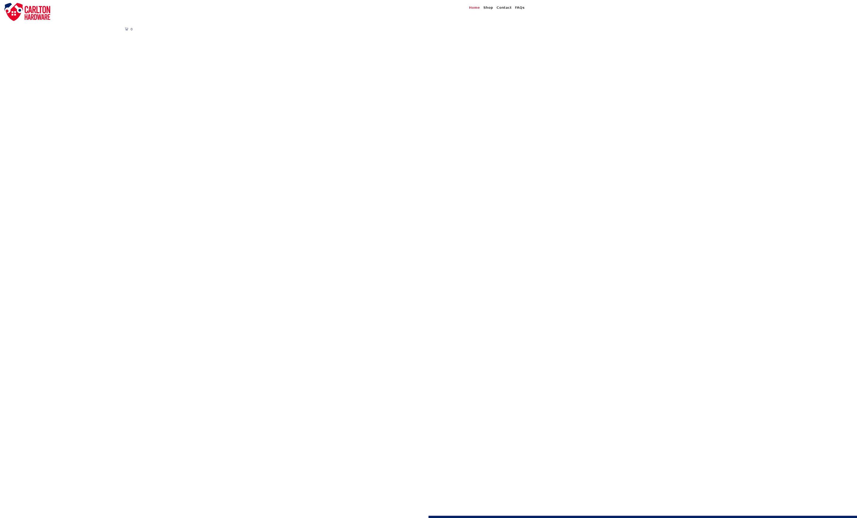 carltonhardware.com shopify website screenshot