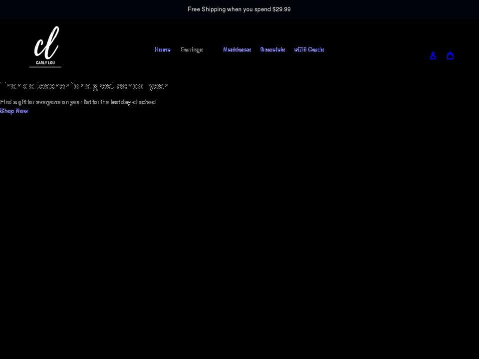carlylou.com shopify website screenshot