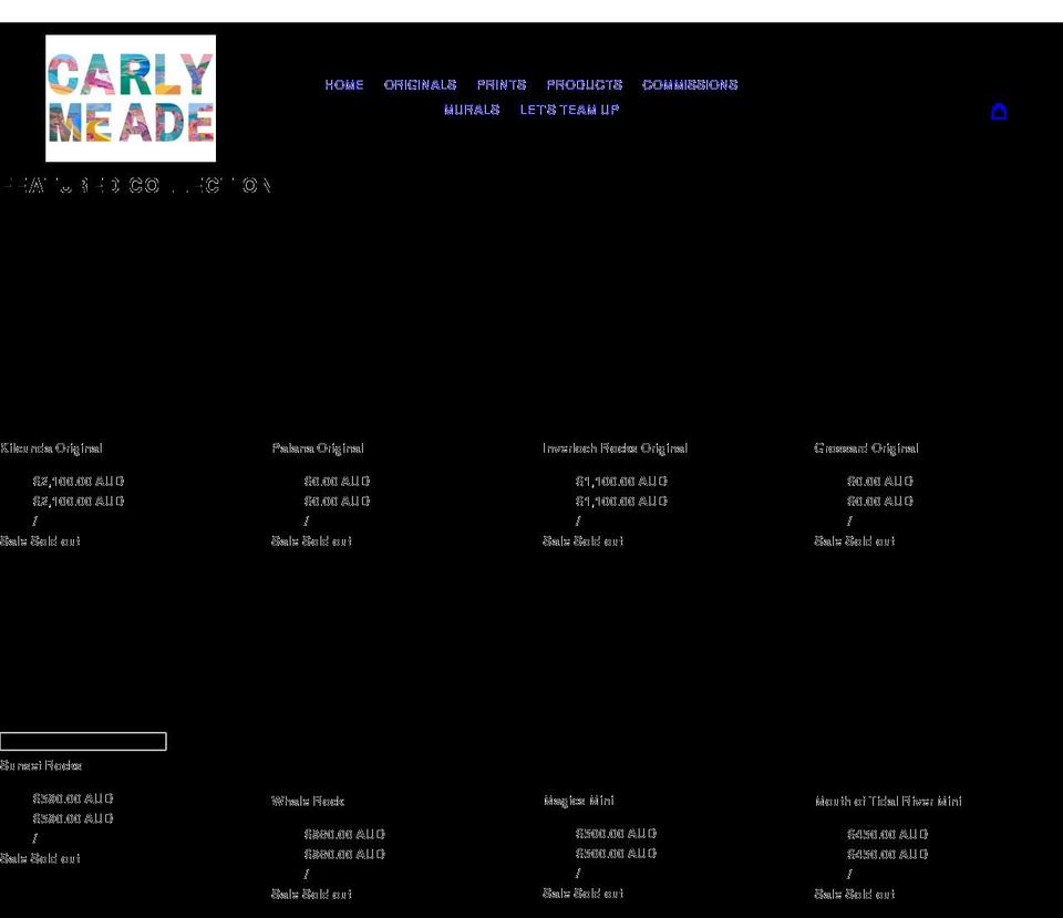 carlymeade.com shopify website screenshot