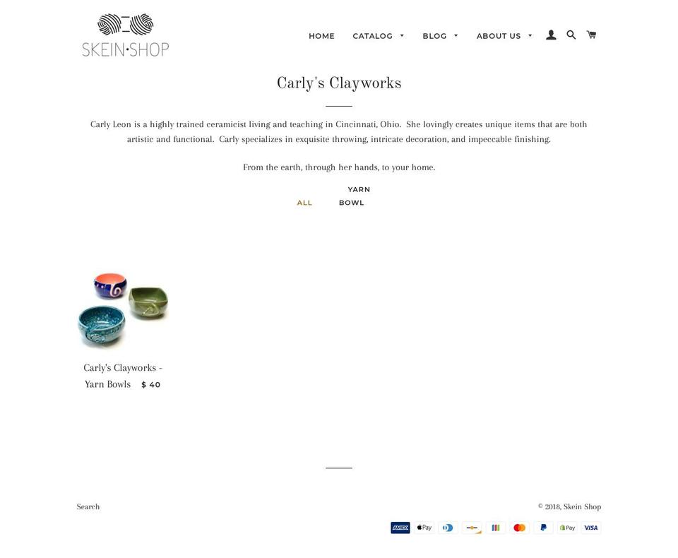 carlysclayworks.com — Shopify storefront screenshot