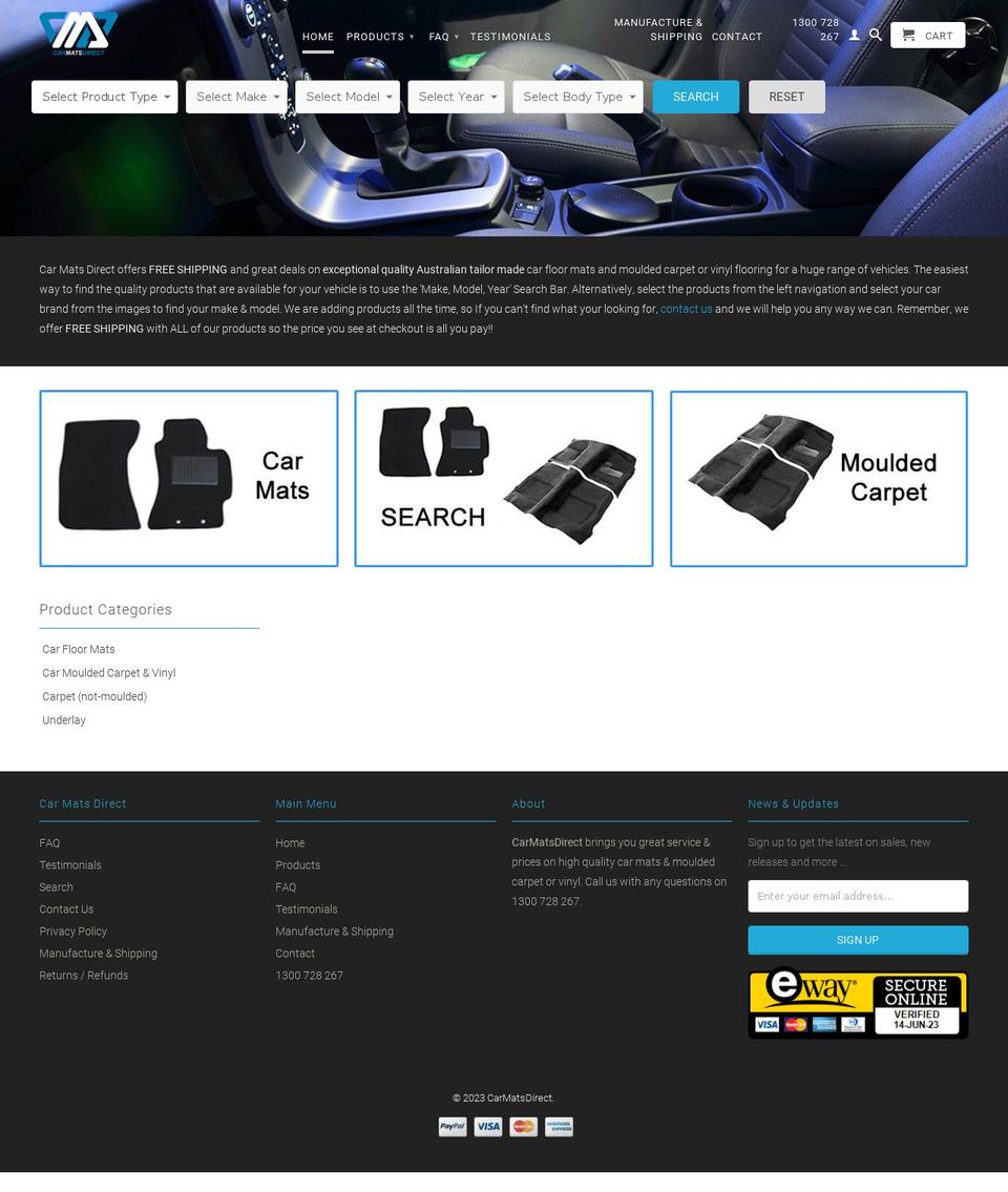 carmatsdirect.com.au shopify website screenshot