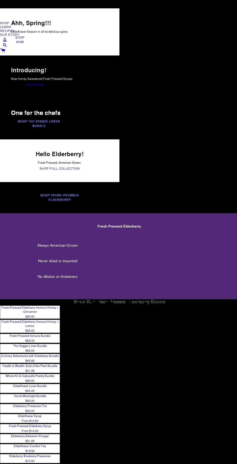 carmelberry.com shopify website screenshot