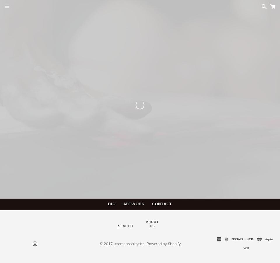 carmenrice.com shopify website screenshot
