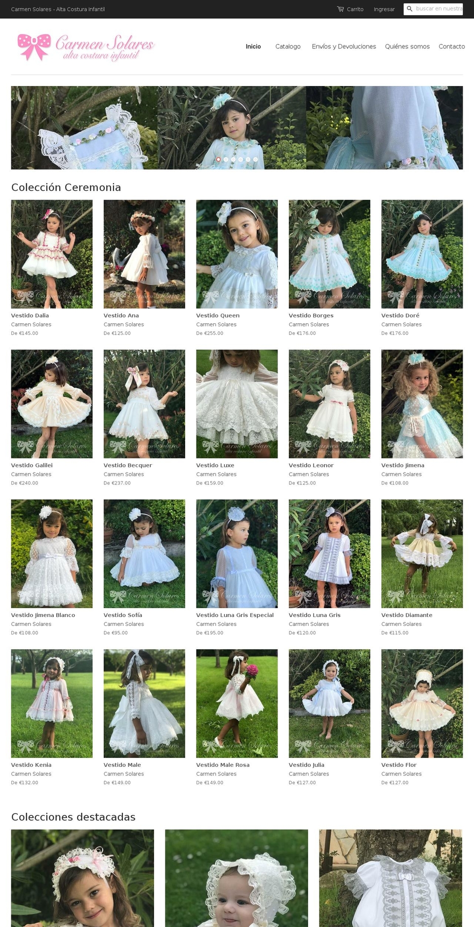 carmensolares.com — Shopify storefront screenshot