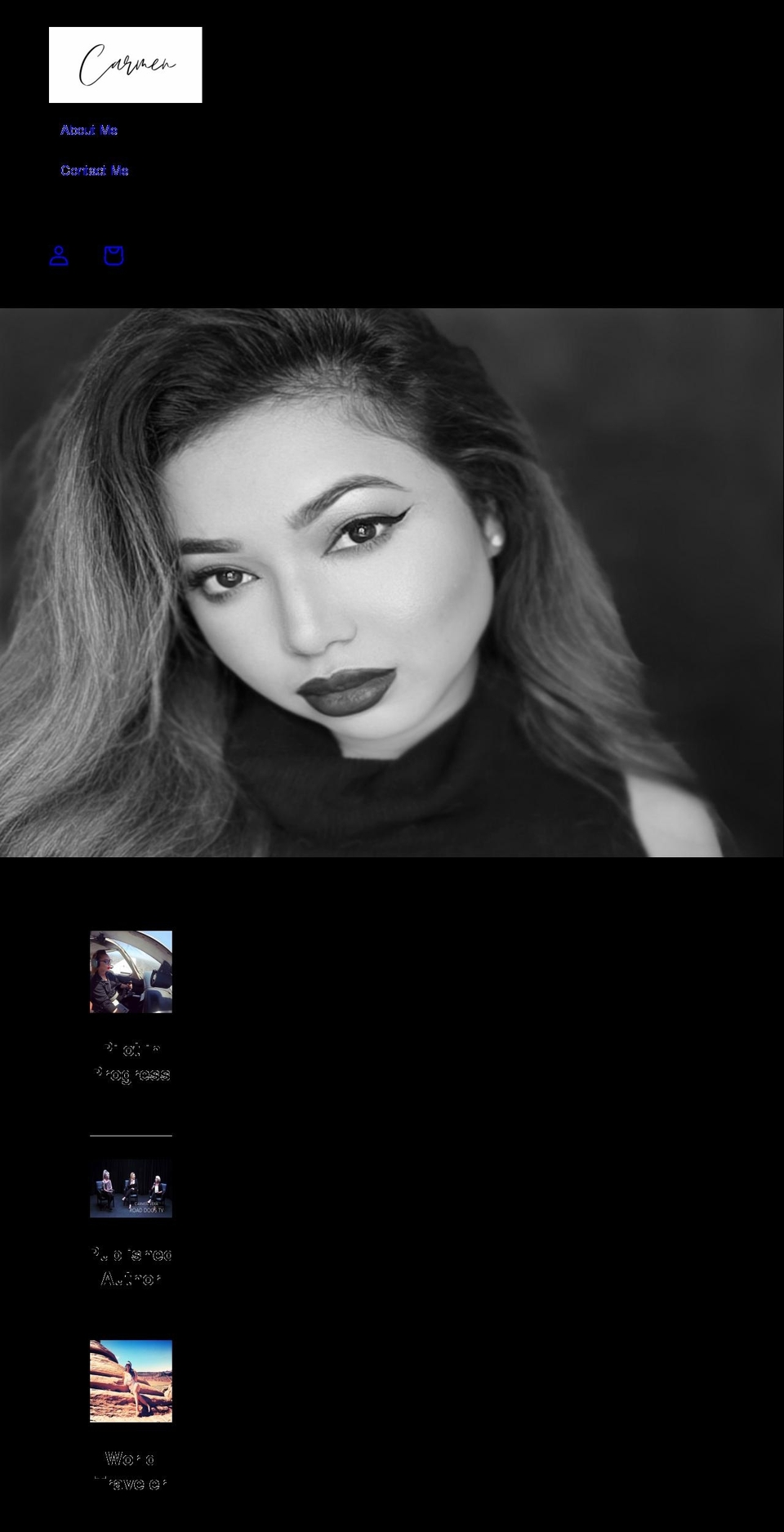 carmenvera.com shopify website screenshot