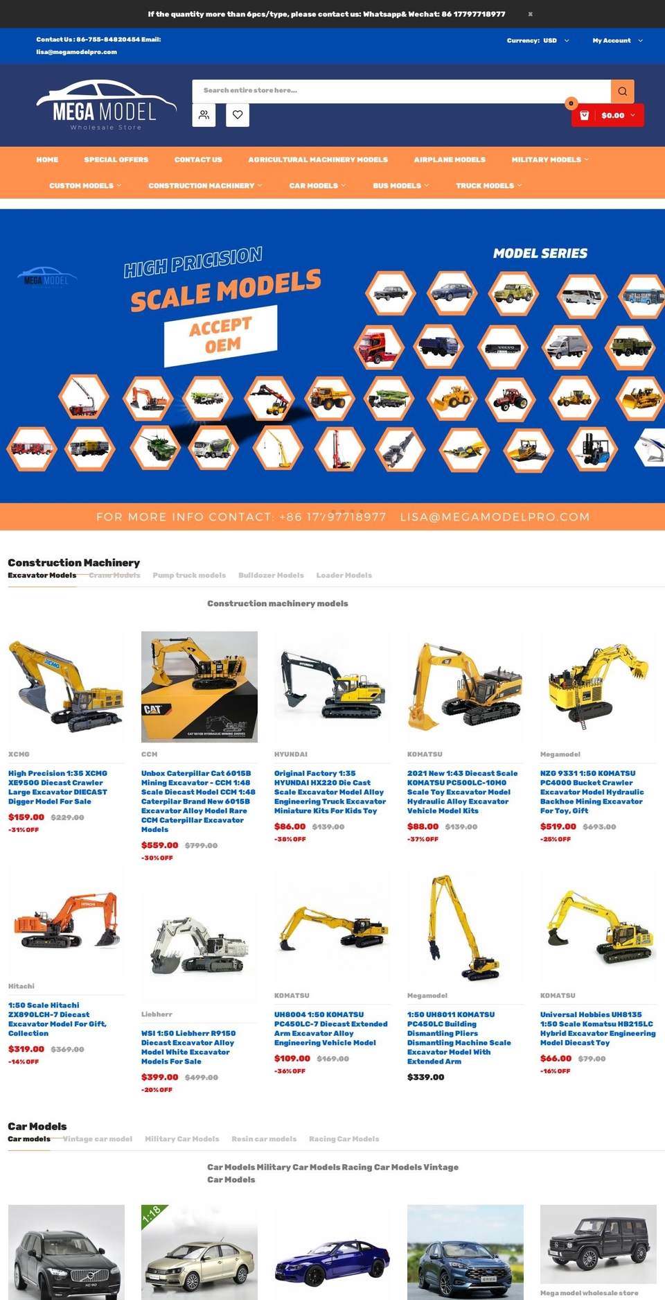 carmodelfactory.com — Shopify storefront screenshot