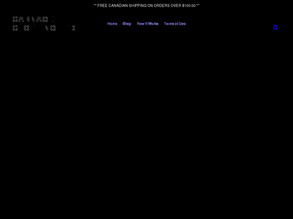 carnageclothingltd.com shopify website screenshot