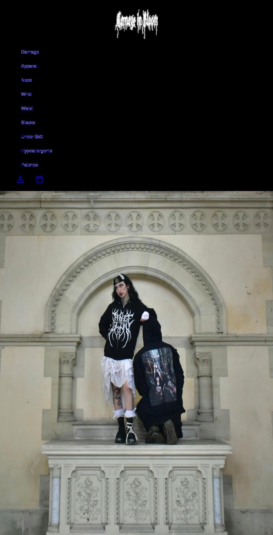 carnageinbloom.com shopify website screenshot