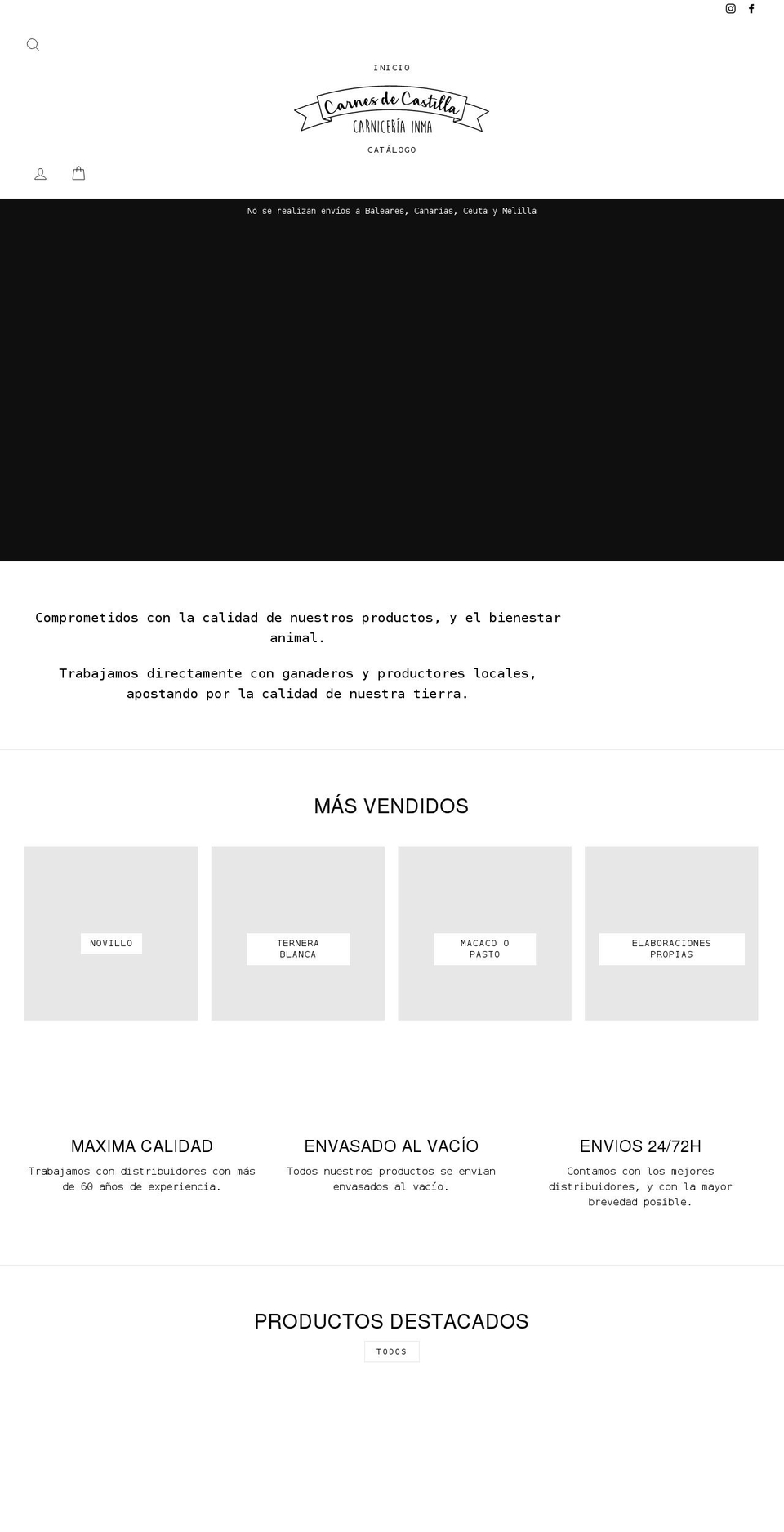 carnesdecastilla.com shopify website screenshot