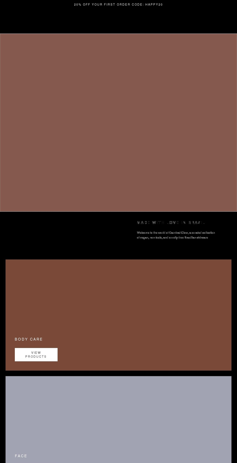 carnivalglow.com shopify website screenshot