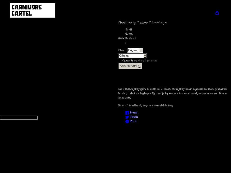 carnivorecartel.com shopify website screenshot