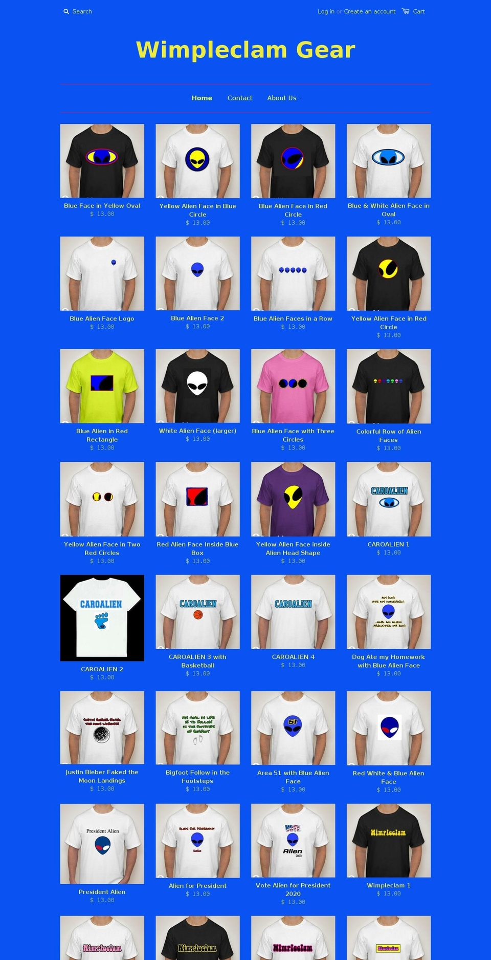 caroalien.com shopify website screenshot