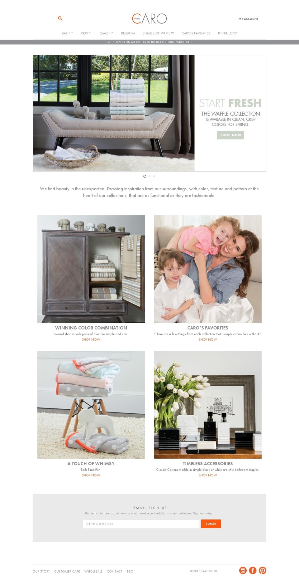 carohome.com shopify website screenshot