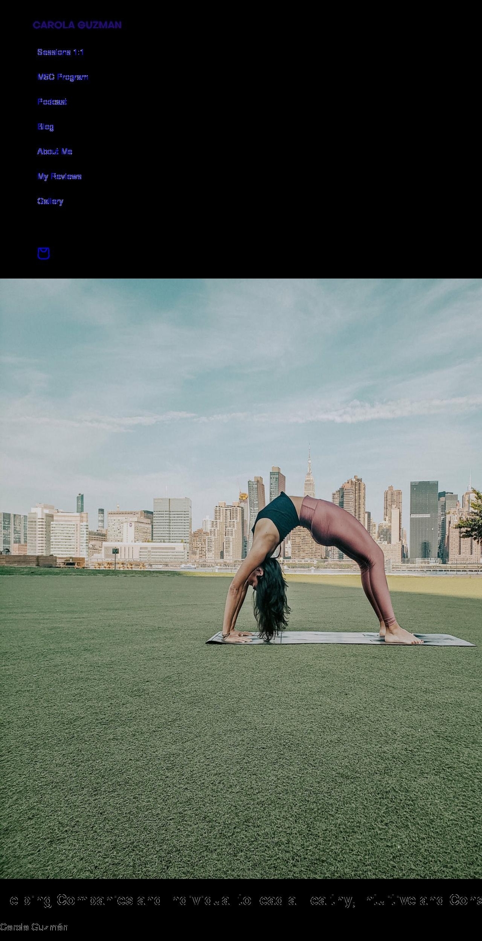 carolaguzmanacevedo.com shopify website screenshot