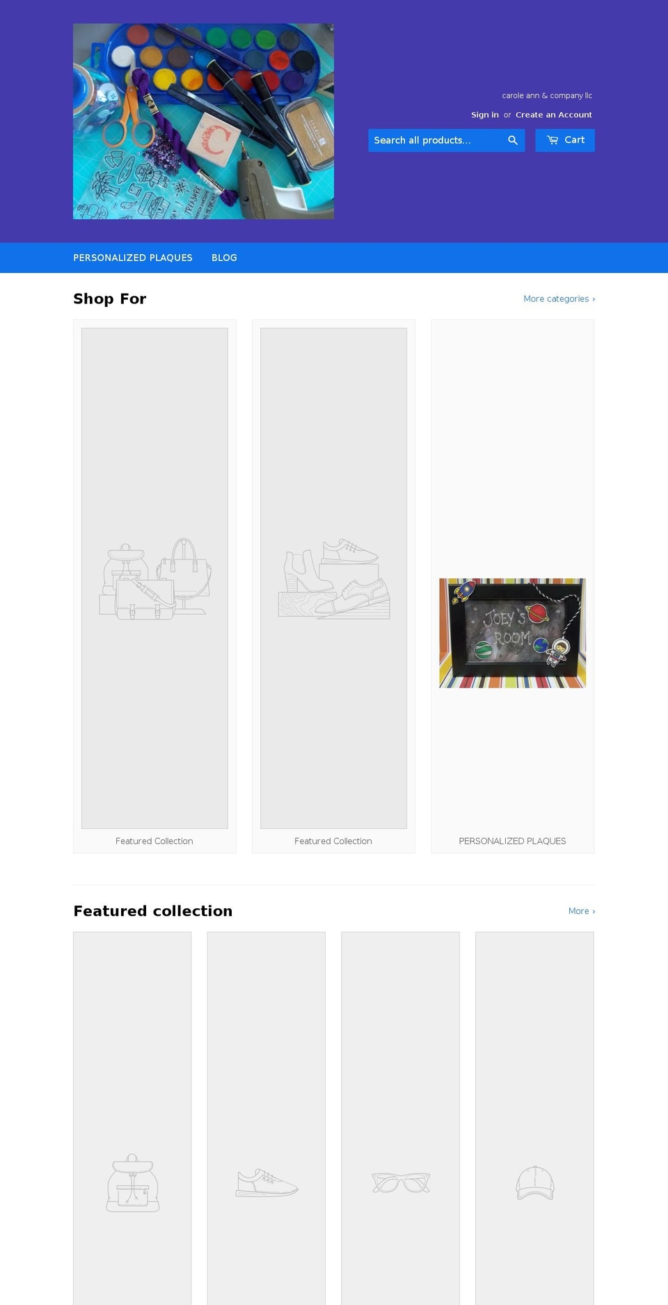 caroleann-and-company.com — Shopify storefront screenshot
