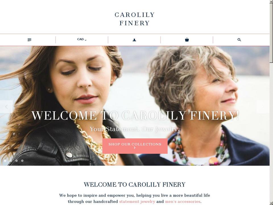 carolily.com shopify website screenshot