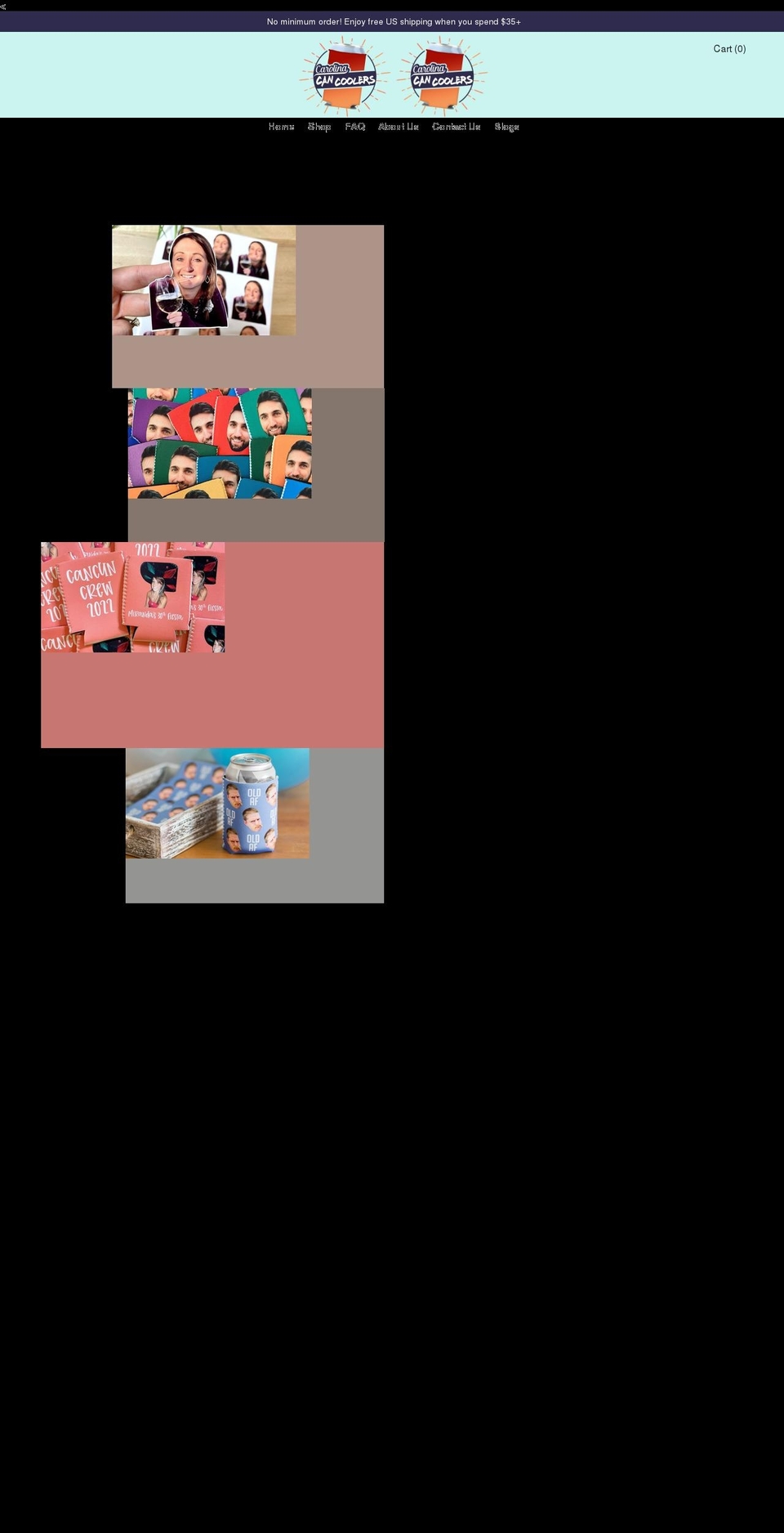 carolinacancoolers.com shopify website screenshot