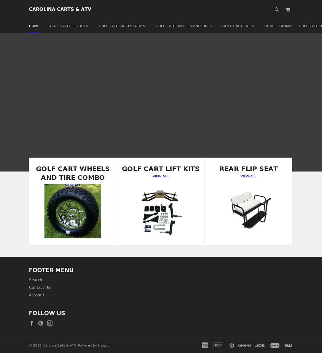 carolinacartsandatv.com — Shopify storefront screenshot