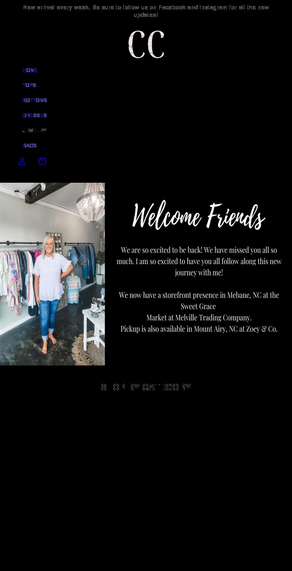 carolinachicboutique.com — Shopify storefront screenshot