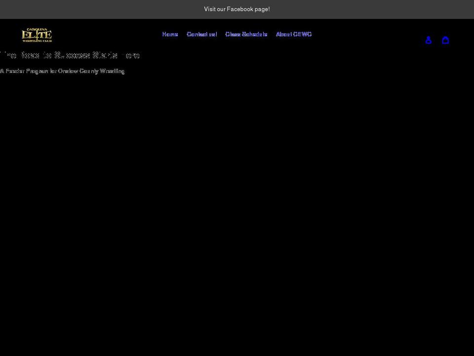 carolinaelitewrestling.com shopify website screenshot