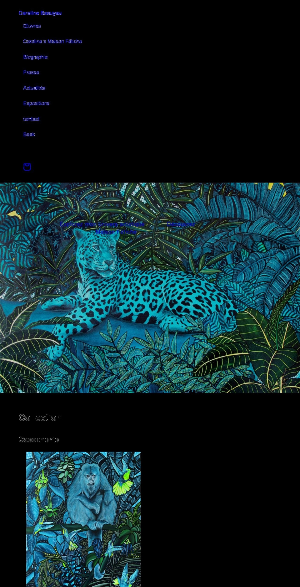 caroline-basuyau.com shopify website screenshot
