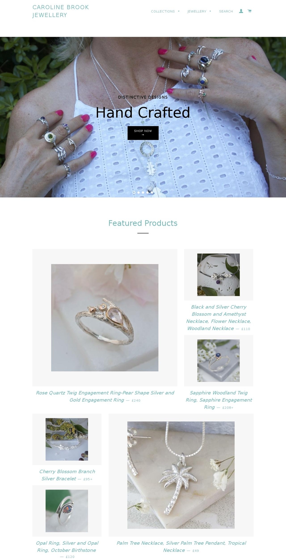 carolinebrook.com shopify website screenshot