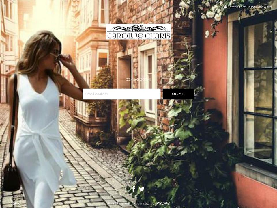 carolinecharis.com — Shopify storefront screenshot