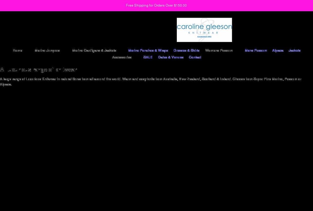 carolinegleeson.com.au shopify website screenshot