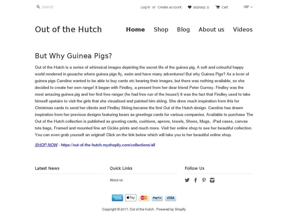 carolinewhittle.com shopify website screenshot