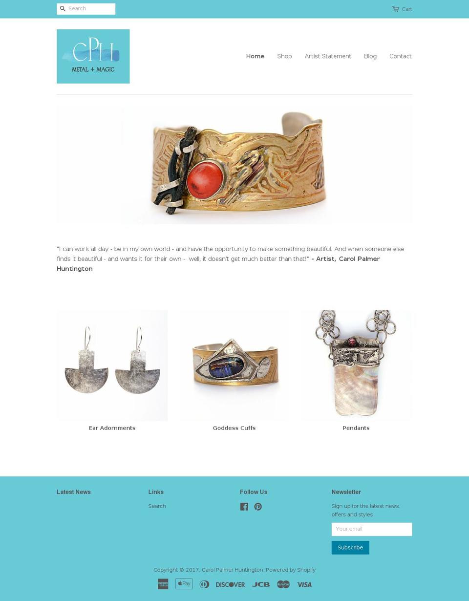 carolpalmerhuntington.com shopify website screenshot