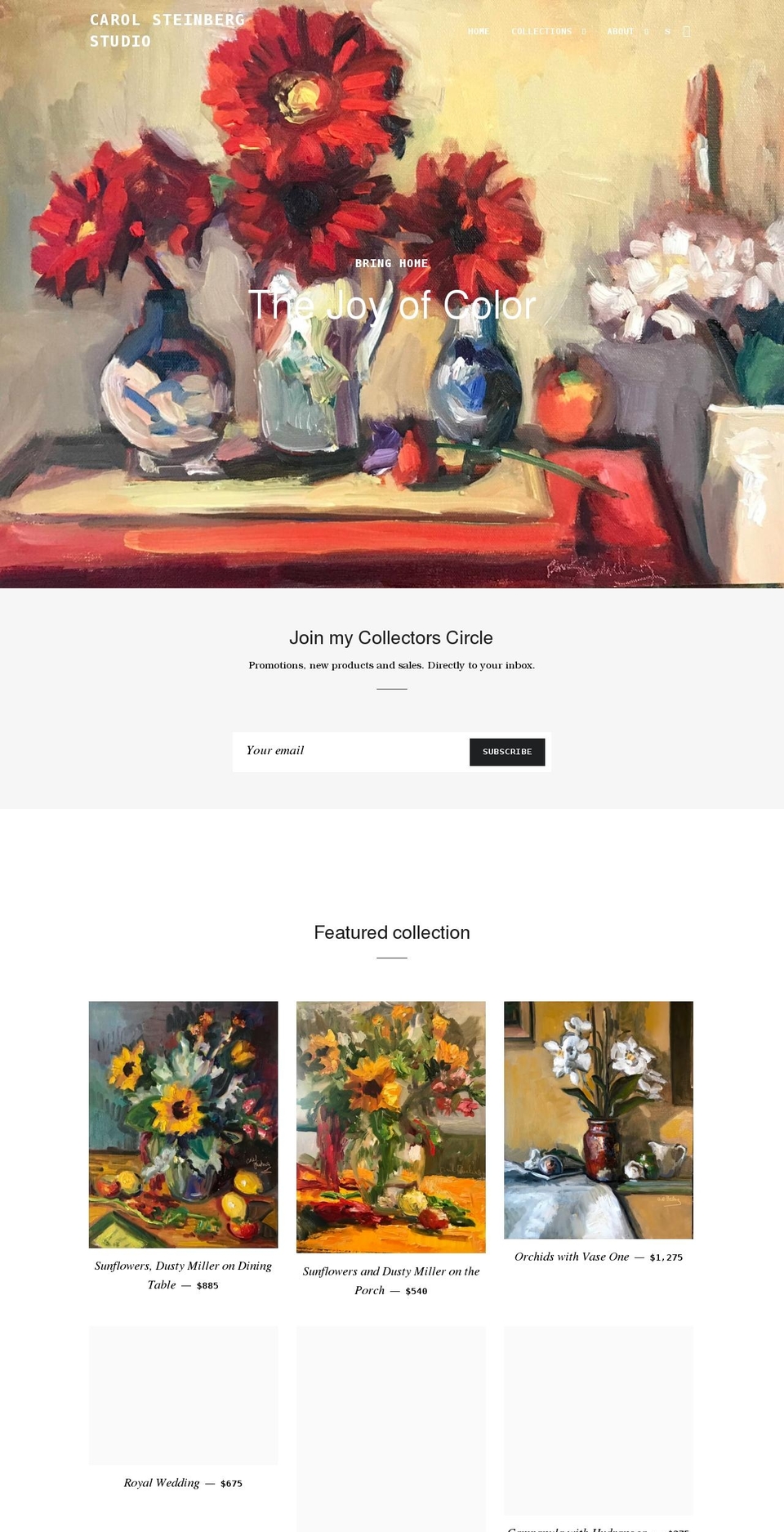 carolsteinberg.com shopify website screenshot