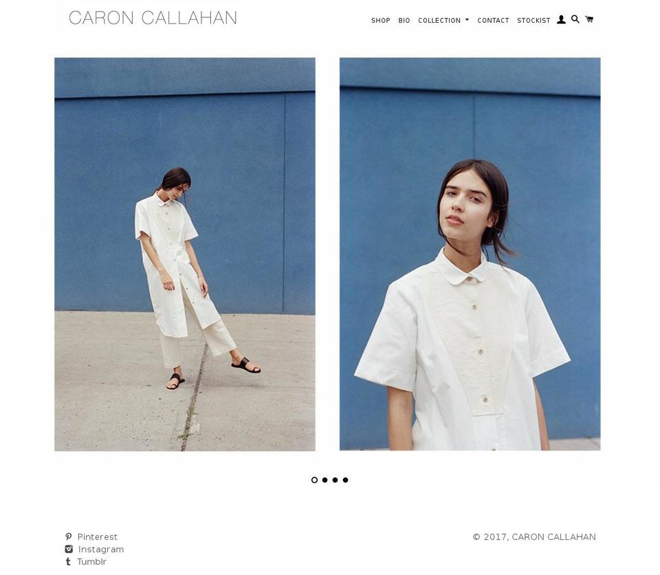 caroncallahan.com shopify website screenshot