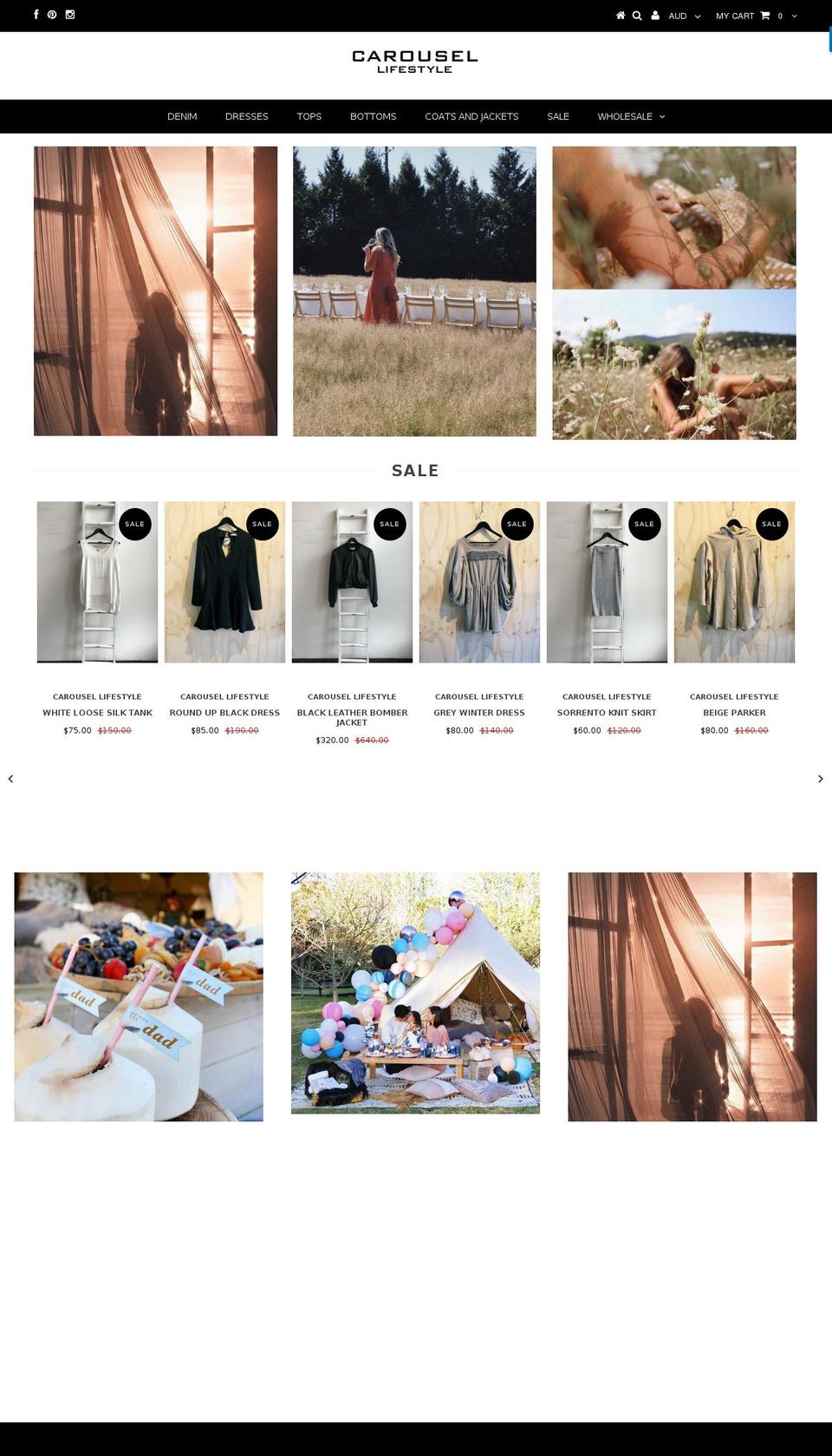 carouselbondi.com — Shopify storefront screenshot