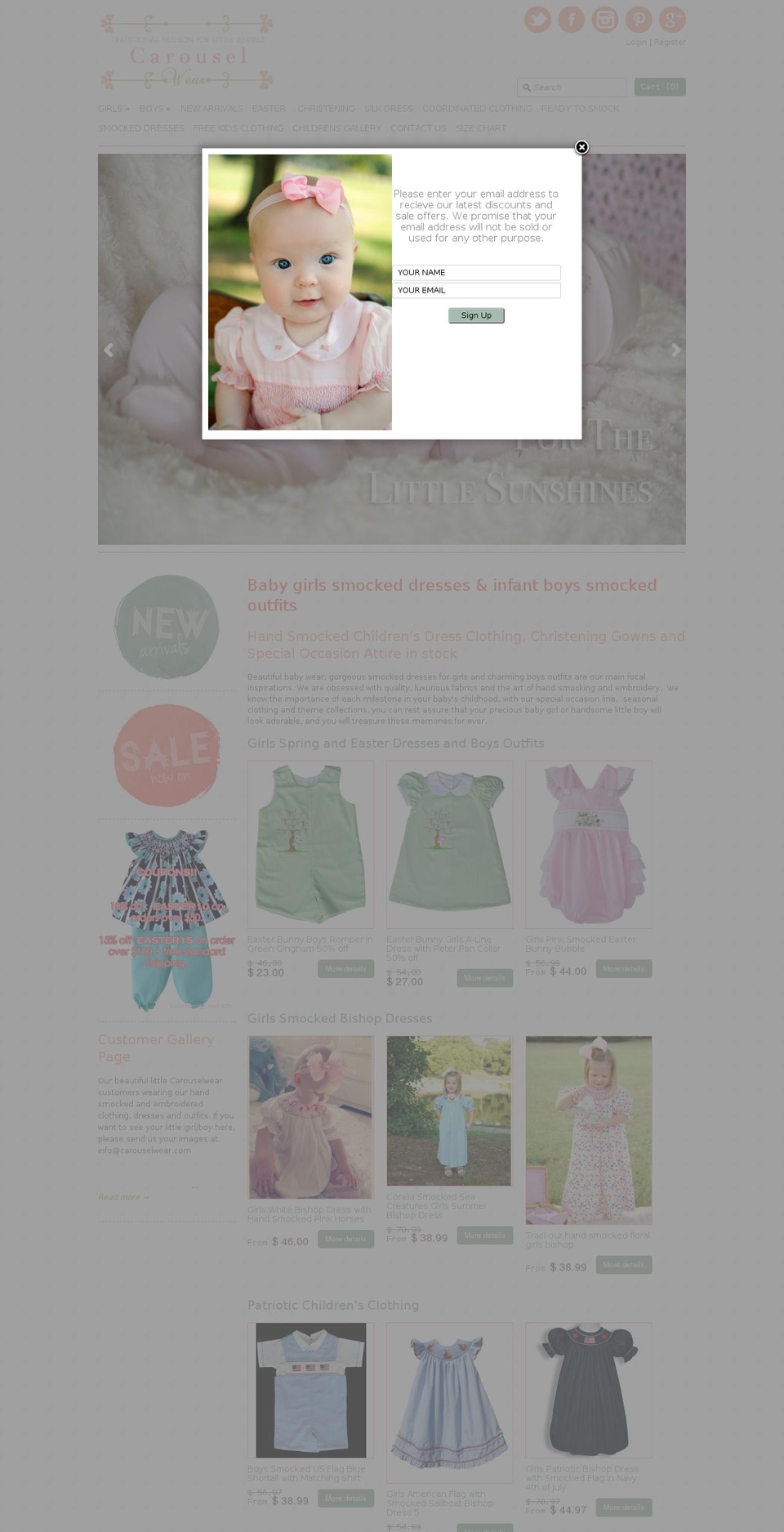 carouselwear.com shopify website screenshot