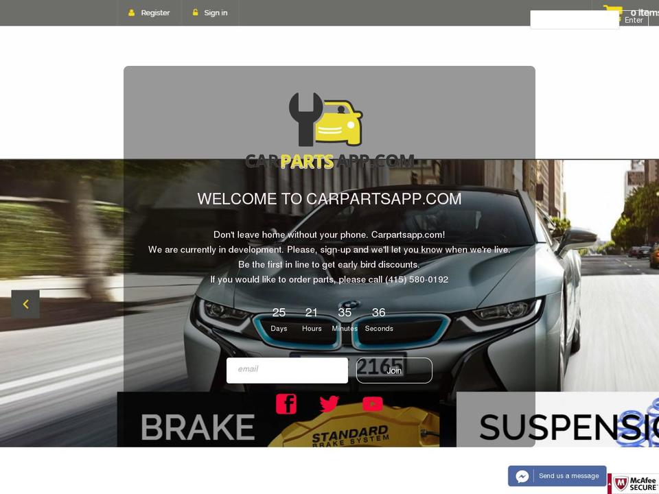 carpartspal.com shopify website screenshot