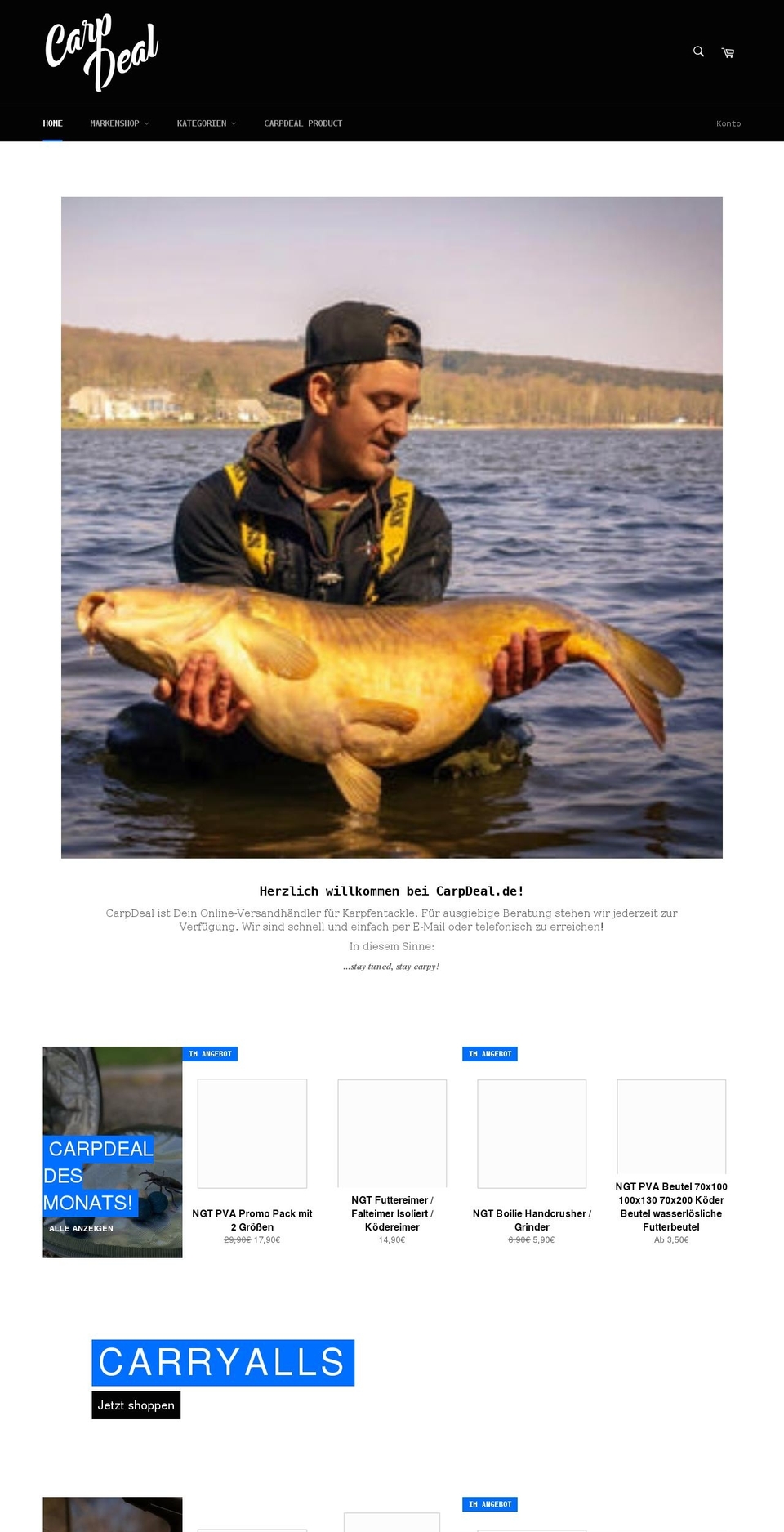 carpdeal.de shopify website screenshot