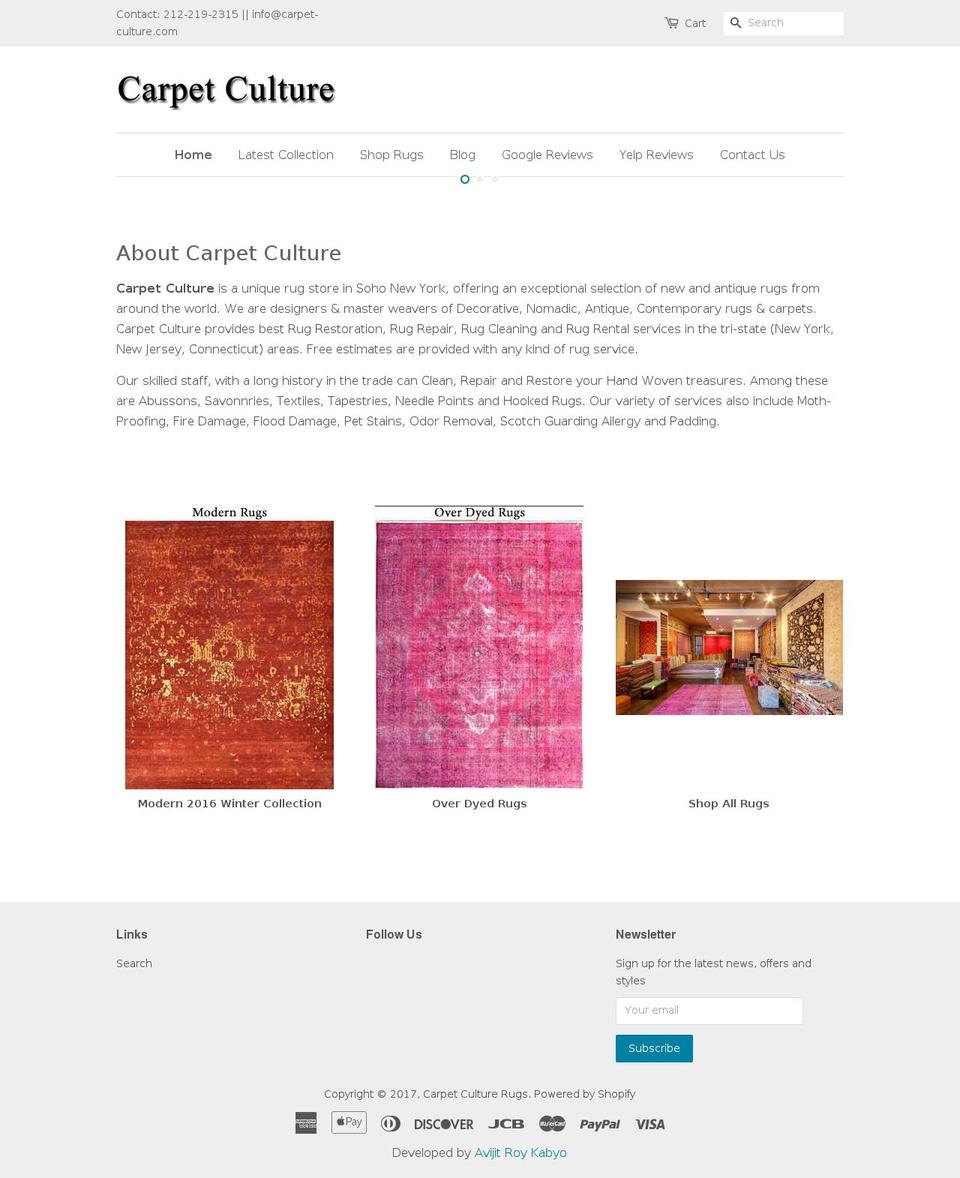 carpet-culture.us shopify website screenshot