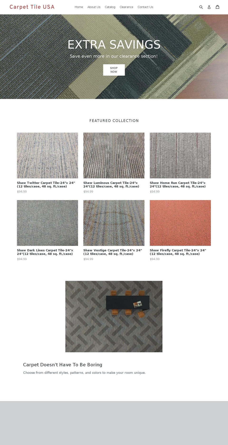 carpettileusa.com shopify website screenshot