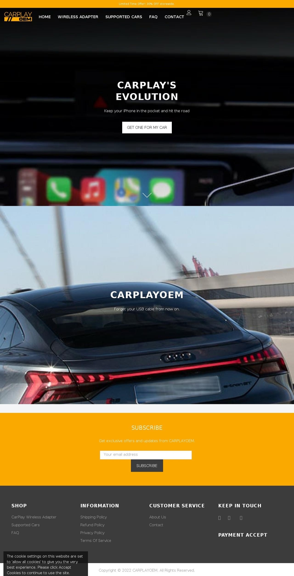 carplayoem.com shopify website screenshot