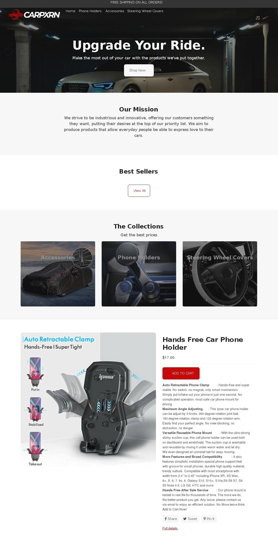 carpxrn.com shopify website screenshot