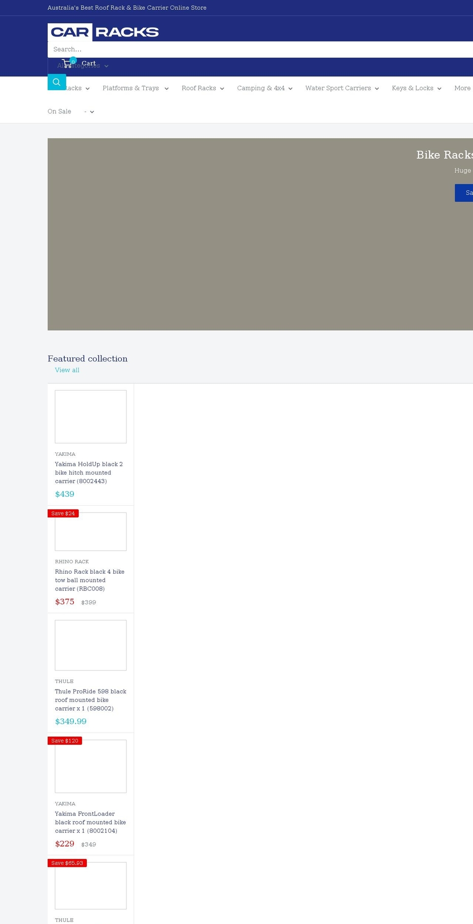 carracks.com.au shopify website screenshot