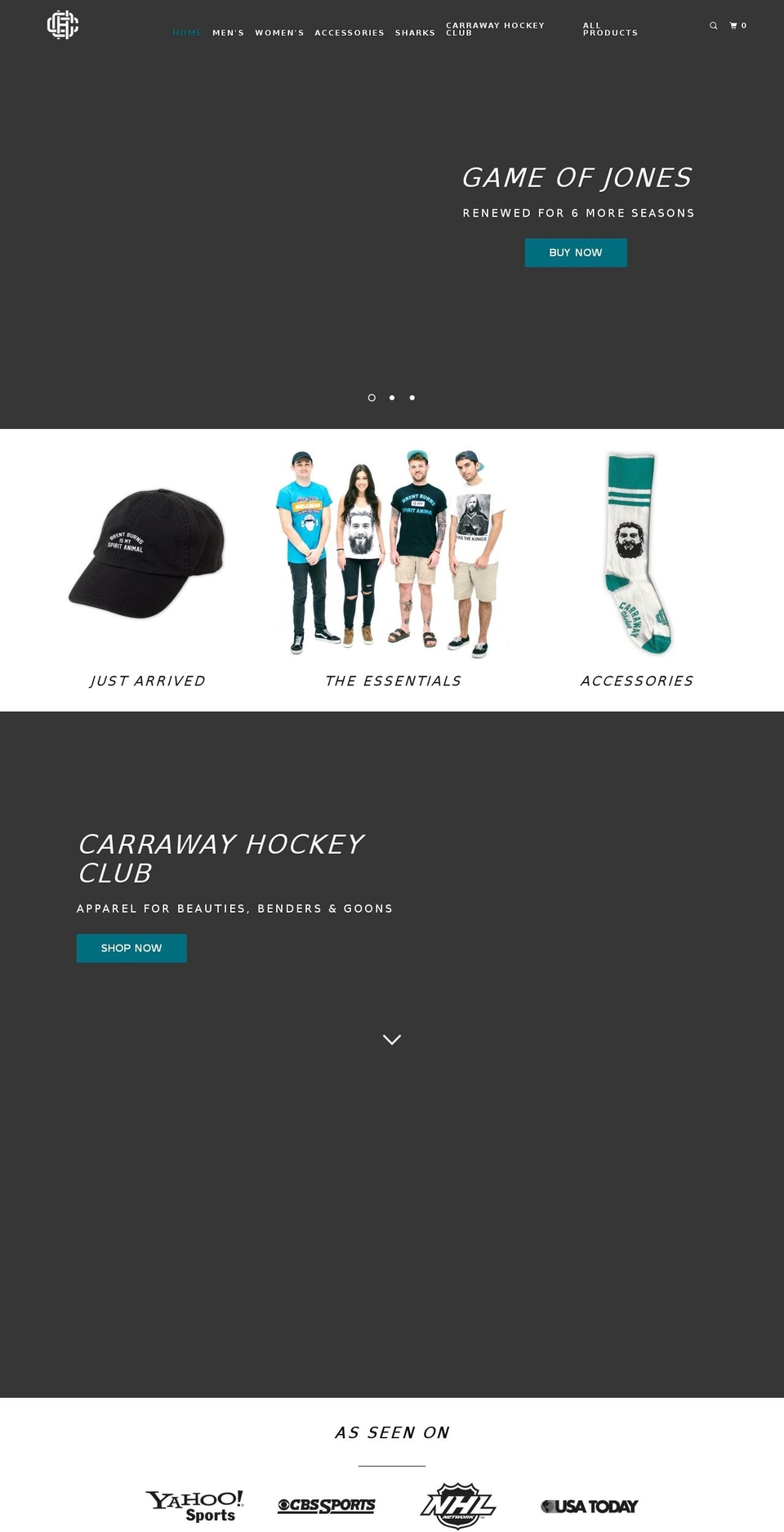 carrawayhockeyclub.com shopify website screenshot