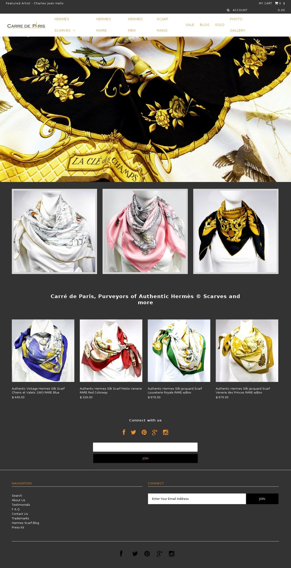 carredeparis.com shopify website screenshot