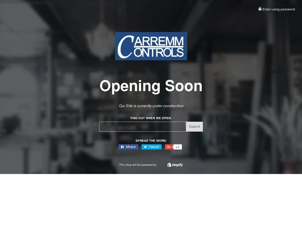 carremmcontrols.com shopify website screenshot